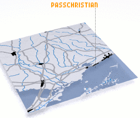 3d view of Pass Christian