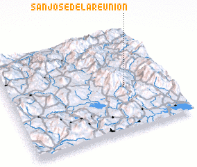 3d view of San José de La Reunión