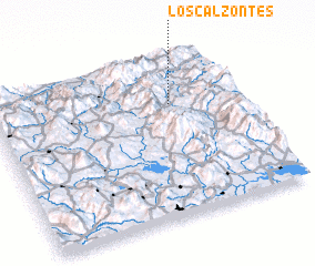 3d view of Los Calzontes