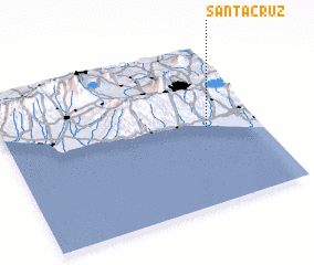 3d view of Santa Cruz