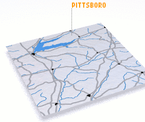 3d view of Pittsboro