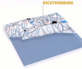 3d view of Boca Tronadora