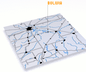3d view of Bolivia