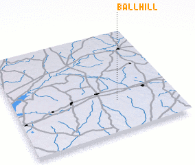 3d view of Ball Hill