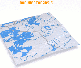 3d view of Nacimiento Cansís