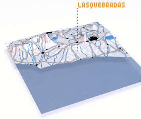 3d view of Las Quebradas