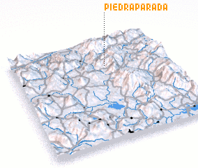 3d view of Piedra Parada