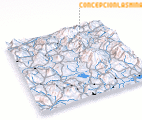 3d view of Concepción Las Minas