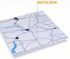 3d view of West Almond