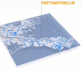 3d view of Fort Saint Phillip