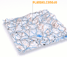 3d view of Plan del Conejo