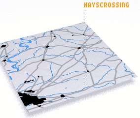 3d view of Hays Crossing