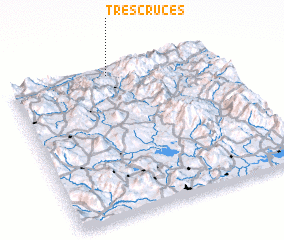 3d view of Tres Cruces