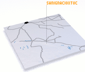 3d view of San Ignacio Xtuc