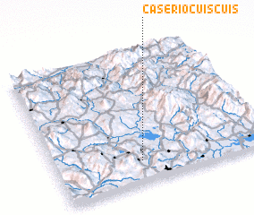 3d view of Caserío Cuis Cuis