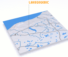 3d view of Lake Gogebic