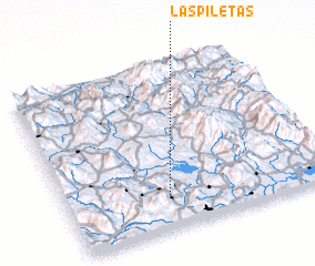 3d view of Las Piletas