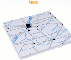 3d view of Pekin