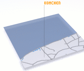 3d view of Komchén