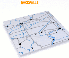 3d view of Rock Falls