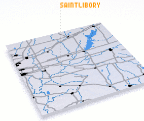 3d view of Saint Libory