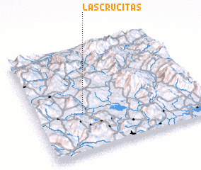 3d view of Las Crucitas