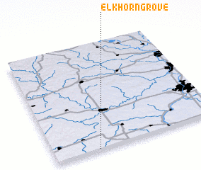 3d view of Elkhorn Grove