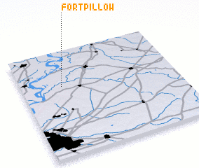 3d view of Fort Pillow