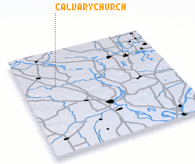 3d view of Calvary Church