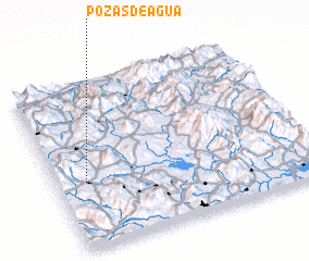 3d view of Pozas de Agua