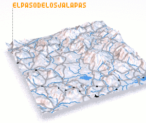 3d view of El Paso de los Jalapas