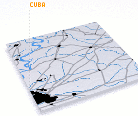 3d view of Cuba