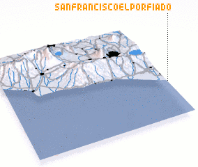 3d view of San Francisco El Porfiado