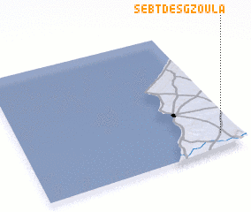 3d view of Sebt des Gzoula