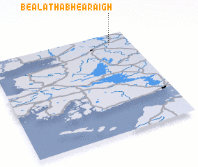 3d view of Béal Átha Bhearaigh