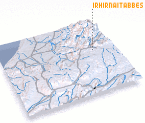 3d view of Irhir nʼ Aït Abbes