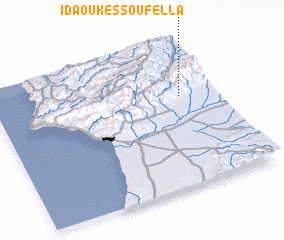 3d view of Ida Ou Kess Oufella