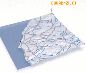 3d view of Douar Mzilet