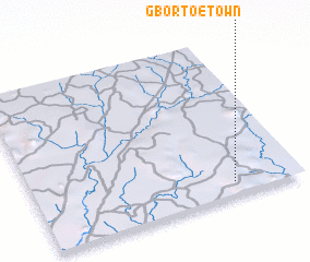 3d view of Gbortoe Town