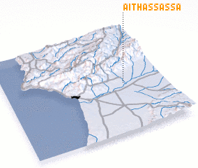 3d view of Aït Hassassa