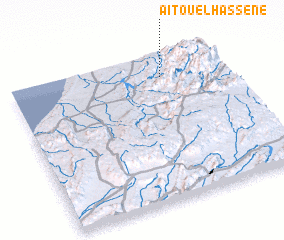 3d view of Aït Ou el Hassene