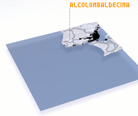 3d view of Alcolombal de Cima