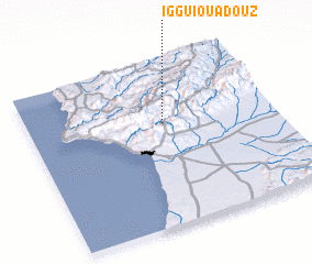 3d view of Iggui Ou Adouz