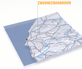 3d view of Zaouia Sidi Kanoun