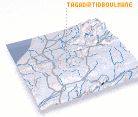 3d view of Tagadirt Id Boulmane