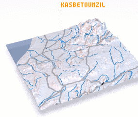 3d view of Kasbet Ou Mzil