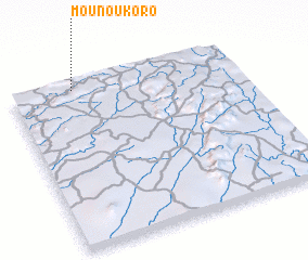 3d view of Mounoukoro