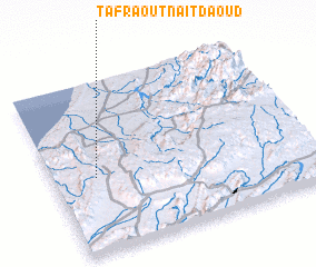 3d view of Tafraout nʼAït Daoud