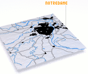 3d view of Notre Dame