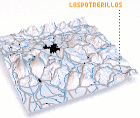 3d view of Los Potrerillos